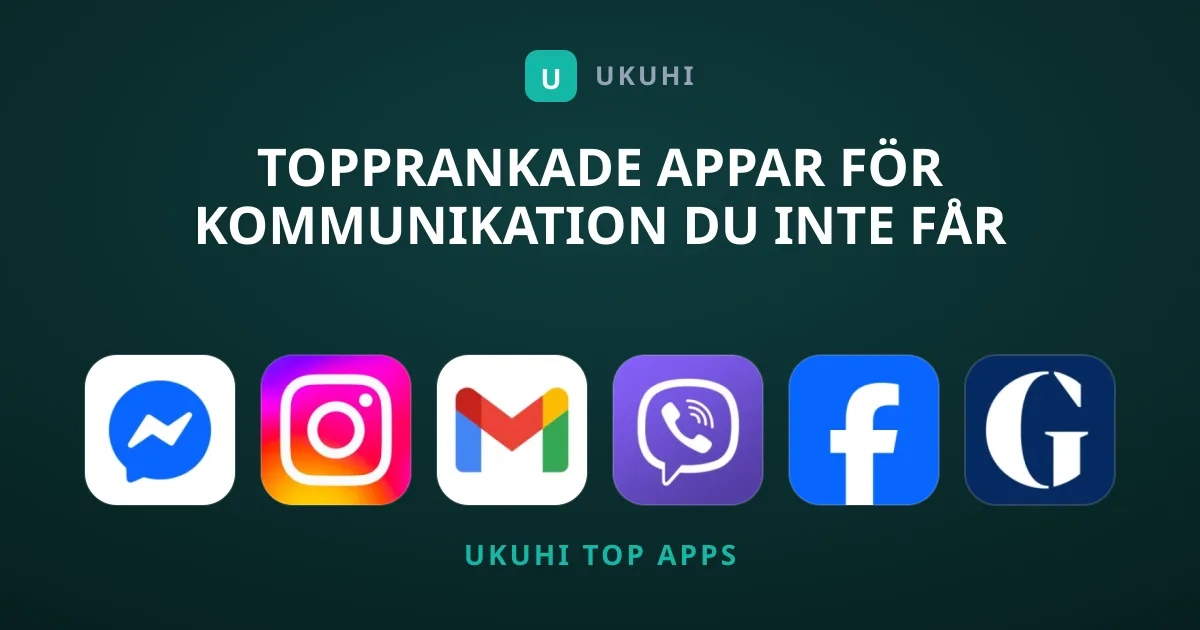 Topprankade appar för Kommunikation du inte får missa